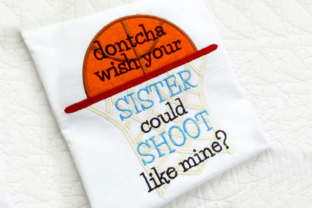 Basketball Sister Applique