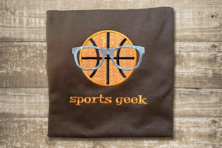 Basketball Sports Geek Applique