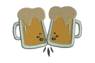 Beer Glasses Cheering Embroidery Review