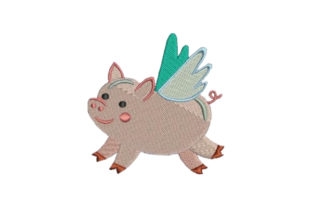 Cute Flying Pig