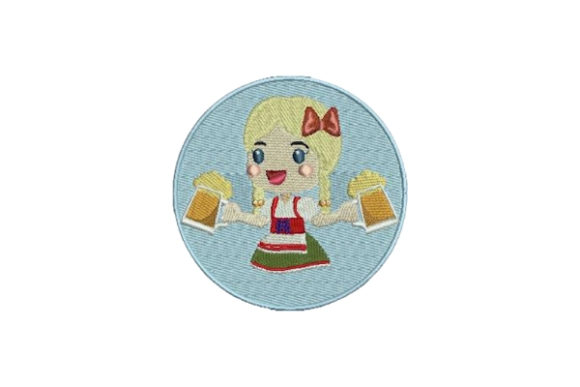 Girl in Dirndl: A Thoughtful Embroidery Design Review for Small Business Merch