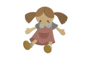 Toy Doll in School Uniform Embroidery Review
