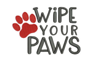 Wipe Your Paws Embroidery Review for Apparel Projects